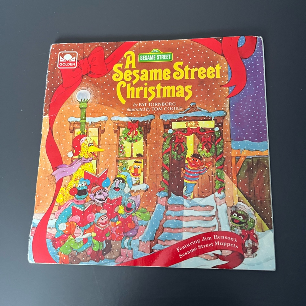 Vintage A Sesame Street Christmas Book | featuring the Muppets